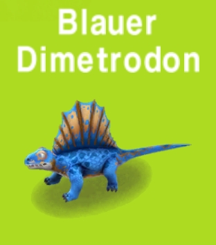 Blauer Dimetrodon 